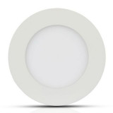 Panou LED rotund incorporabil, 18 W, 1500 lm, 3000 K, lumina alb cald, Alb, General