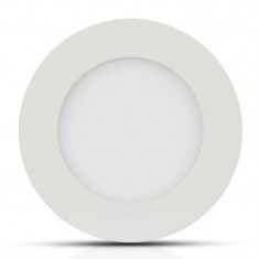 Panou LED rotund incorporabil, 18 W, 1500 lm, 6400 K, lumina alb rece, Alb
