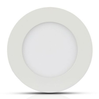 Panou LED rotund incorporabil, 18 W, 1500 lm, 6400 K, lumina alb rece, Alb foto