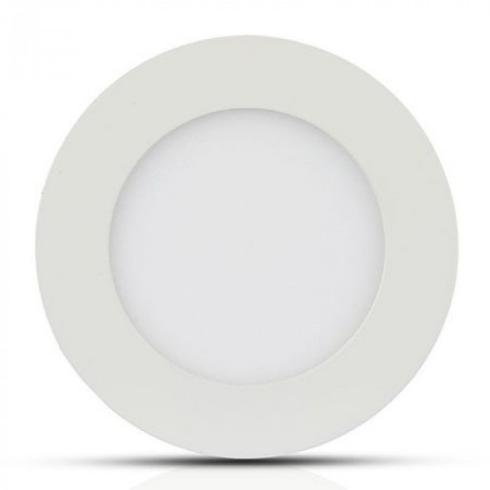 Panou LED rotund incorporabil, 18 W, 1500 lm, 4000 K, lumina alb neutru, Alb