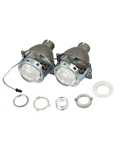 Lupe pentru far Bixenon Q5, D2S 3&quot; pentru far BMW E46, cu ornamente inclus