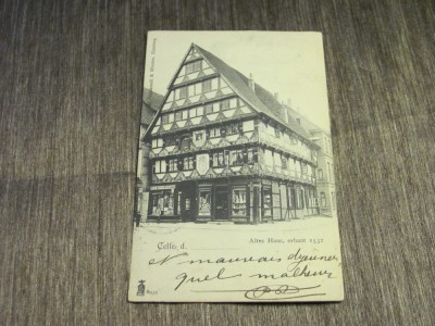 Carte poștală veche Germania &amp;ndash; Casă Veche (cel mai probabil din perioada 1900&amp;ndash;1940) foto