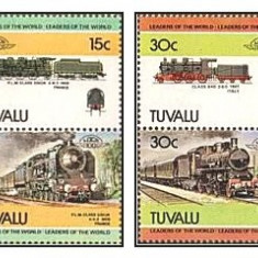 Tuvalu 1984 - Locomotive, trenuri, serie neuzata