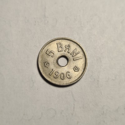 5 bani 1906 UNC Superb foto