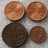 P3. Portugalia lot 1 escudo 1979 +10 centavos 1967 + 50 centavos 1978 1979 frumoase **