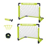 Set fotbal pliabil pentru copii cu 2 porti, minge si pompa inSPORTline