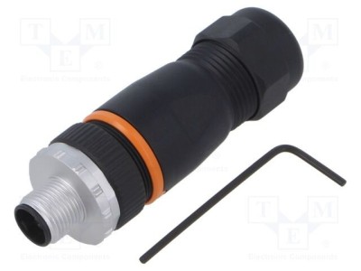 Conector M12 4 pini tată drept IP67 pe cablu aurit LAPP foto