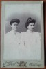 Fotografie tip CDV, dou femei, inceput de secol XX