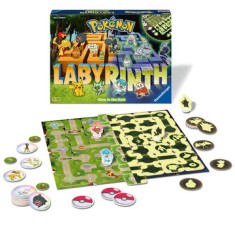 Labyrinth PokA mon Ravensburger Glow in the Dark, joc labirint pentru copii de la 7 ani, multilingv incl. RO