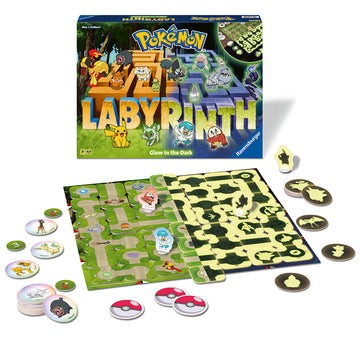 Labyrinth Pokemon Ravensburger Glow in the Dark, joc labirint pentru copii de la 7 ani, multilingv incl. RO foto