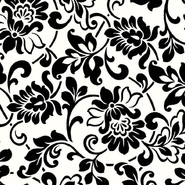 Autocolant decorativ, Gekkofix Heritage 10581, alb + negru, 0.9 m