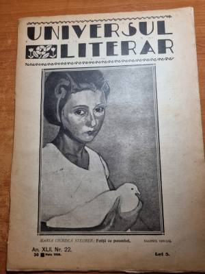 universul literar 30 mai 1926-povestea maicii domnului-ion pillat,lucian blaga foto