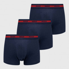 HUGO boxeri 3-pack bărbați, culoarea bleumarin 50492375