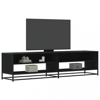 Gossi comoda tv, negru, 180,5x40x46 cm, lemn prelucrat foto