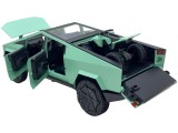 Macheta Tesla Cybertruck din Metal 1:24 - Design Futurist cu ATV Inclus replica cu sunete, lumini verde