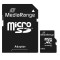 MediaRange Micro SDHC 64GB Class 10 with SD adapter &quot;MR955&quot; (timbru verde 0.03 lei)