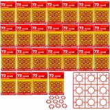 Capse pocnitoare pentru pistolet &ndash; Mega set 1800 buc. (25 x 72), discuri 8 focuri