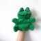 Marioneta teatru de papusi, papusa manuala tip manusa, broasca / broscuta verde