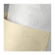 Carton special texturat A4 diamant pentru laser 220g - Alb, Floral