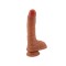 Vibrator Leso Ribbed Thrust Swing 19cm Flesh