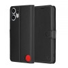Husa Portofel Piele Techsuit pentru Nothing CMF Phone 2 Pro, Neagra