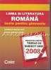 Limba Romana &amp; Literatura: Teste Gimnaziu - Miorita Baciu Got, Doina Manolache, Corint, 224 Pagini, ISBN 9789731351667