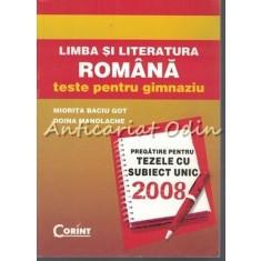 Limba Si Literatura Romana. Teste Pentru Gimnaziu - Miorita Baciu Got
