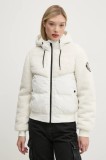 Superdry geaca femei, culoarea alb, de iarna, W5011758A-71D