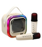 Set 2 Microfoane Karaoke cu Boxa, Bluetooth, Portabil