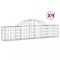 Cosuri gabion arcuite 9 buc, 200x30x40/60 cm, fier galvanizat