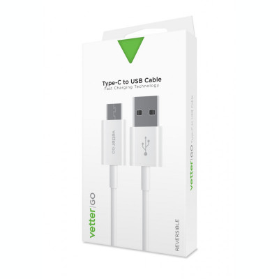 Cabluri si Adaptoare Vetter USB Type-C Cable, Vetter GO, White foto