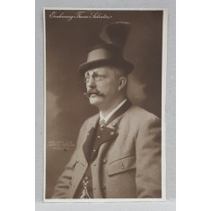 ARHIDUCELE FRANZ SALVATOR IN COSTUM TRADITIONAL , FOTOGRAFIE TIP CARTE POSTALA , STUDIO ADELE FORSTER , VIENA , NECIRCULATA , INCEPUTUL SEC. XX
