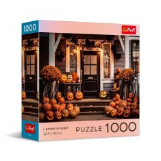 Puzzle Trefl 1000 piese Halloween cu poster inclus, colectia SUA