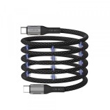 Cablu Date si Incarcare USB-C - USB-C MaXlife MXUC-11 Magnetic, 100W, 1m, Negru
