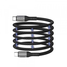 Cablu Date si Incarcare USB-C - USB-C MaXlife MXUC-11 Magnetic, 100W, 1m, Negru