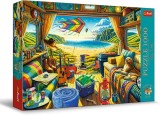 Puzzle Trefl 1000 Premium Plus Tea Time Calatorie Cu Caravana, TREFL 1000P