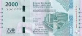 Bancnota Sri Lanka 2.000 Rupii 2025 - P131 UNC ( comemorativa - vezi descriere )