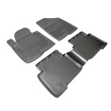 Set de 5 covorase cauciuc 3D stil tavita premium pentru Hyundai Santa Fe 2012-2018, Recambo