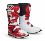 Cizme Enduro Motocross UFO Obsidian Alb Rosu 2022, 37 - 48