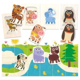 Puzzle educativ - Sa potrivim animalele | Headu