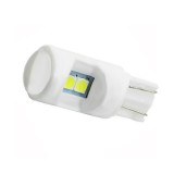 Set 2 x Becuri auto 10W T10, 6LED SMD