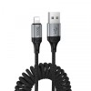 Cablu Date si Incarcare USB-A - Lightning HOCO X121, 27W, 1.5m, Negru, Apple