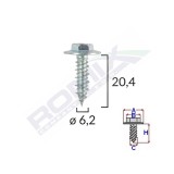 SURUB CU SAIBA ALFA ROMEO FIAT 6.2X20.4MM SET 10 BUC 61681