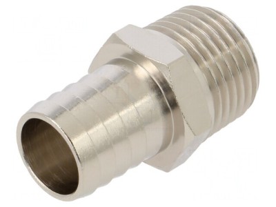 Racord Push-In Ștuț Alamă Nichelată R 1/2 17mm foto