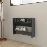 Pantofar de perete, gri, 80x18x60 cm, PAL