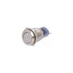 Intrerupator anti-vandalism, ON-ON, &Oslash;16mm, ONPOW - LAS2GQF-11ZDT/R/24V/S