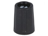 Buton rotativ ABS negru 4mm 10,5x14mm