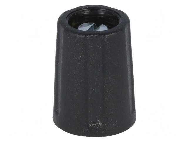 Buton rotativ ABS negru 4mm 10,5x14mm