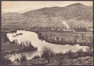 5514 - TURNU ROSU, Sibiu, Confluenta raurilor Cibin cu Olt - old PC - unused foto
