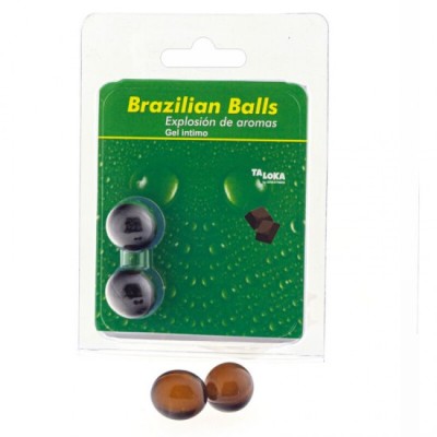 TALOKA - 2 BRAZILIAN BALLS CHOCOLATE INTIMATE GEL foto